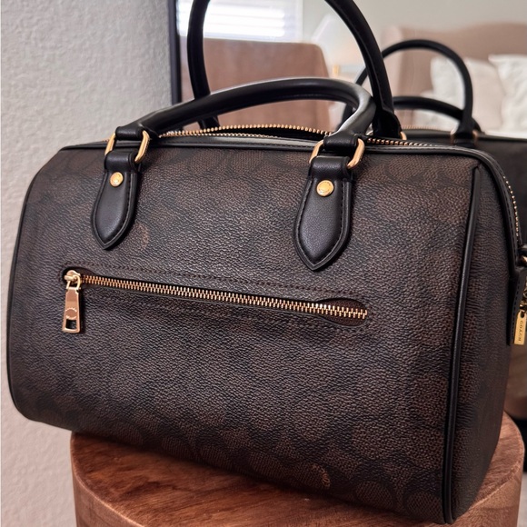 Coach Rowan Satchel Bag In Signature Canvas - Picture 4 of 10